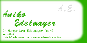 aniko edelmayer business card